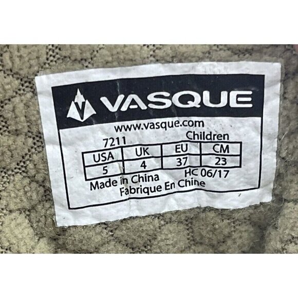 Vasque Coldspark Ultradry 7211 Black Brown Insulated Hiking Boots Kids Size 5 - Picture 9 of 9